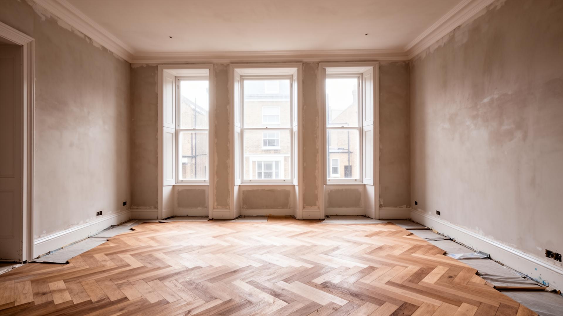 Period property refurbishment in progress